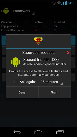 android xposed framework nasıl yüklenir