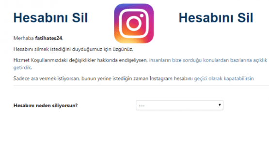 instagram hesabını kalıcı olarak silmek, instagram hesabı devre dışı bırakma, instagram hesabı nasıl silinir, instagram hesabı nasıl kapatılır,