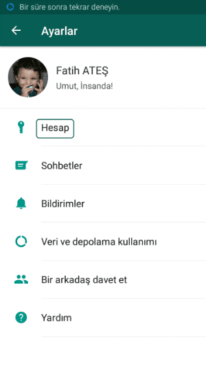 hesap bilgilerini talep etme whatsapp, whatsapp hesap bilgilerini talep etme, whatsapp kişisel verileri indirme, whatsapp rapor talep etme,