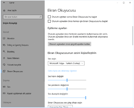 windows 10 ekran okuyucusu, windows 10 ekran okuyucusu nasıl kapatılır, windows 10 ekran okuyucusu kapatma,