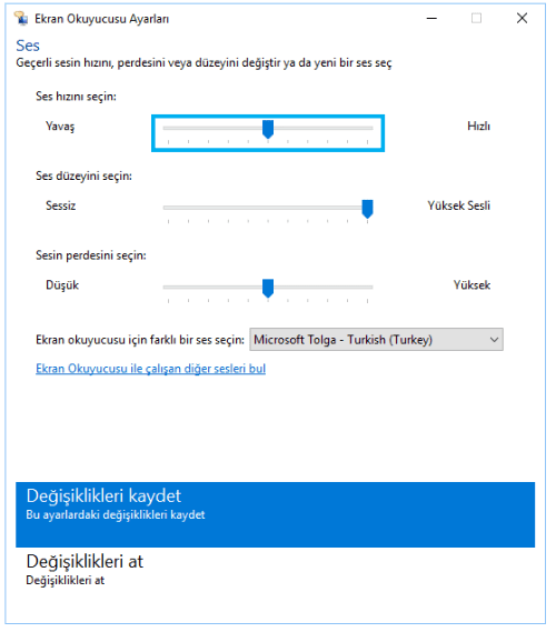 windows 10 ekran okuyucusu kapatma, windows 10 ekran okuyucusu sorunu,