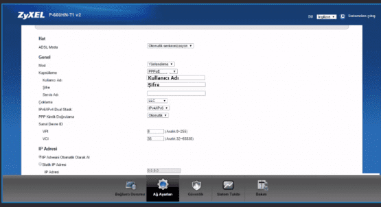 ZyXEL P660HN T1 v2 Modem Kurulumu yada kablosuz ayarları arayüz şifresi ıp adresi hakkında sorun yaşayana çözüm.