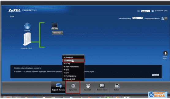 ZyXEL P660HN T1 v2 Modem Kurulumu yada kablosuz ayarları arayüz şifresi ıp adresi hakkında sorun yaşayana çözüm.