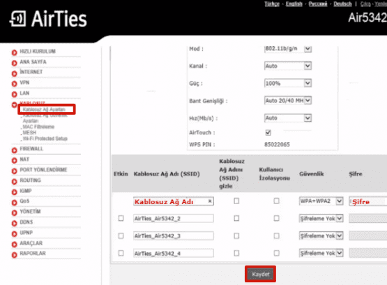 Airties Air 5342 Modem Kurulumu: Airties Air 5342 modem internet sorunlarında DSL ışığı sabit yanıyor ancak internete giriş yapamıyorsanız buyurun.