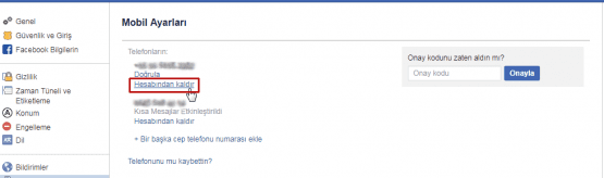 facebook telefon numarası kaldırma, facebook telefon no kaldırma, facebook numara kaldırma,