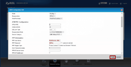 zyxel vmg8924-b10a vpn kurulumu nasıl yapılır