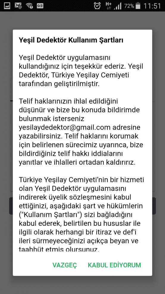 Yeşil dedektör uygulaması, yeşil dedektör indir, yeşil dedektör çalışmıyor.