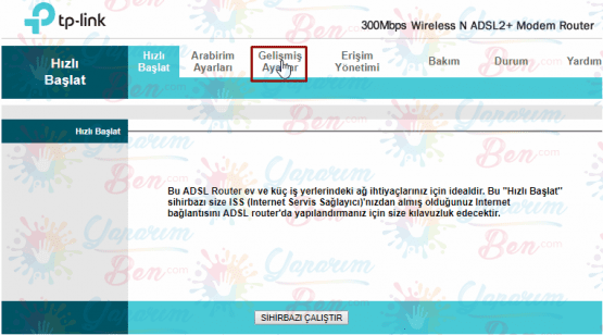 TP Link W8961n Port Açma