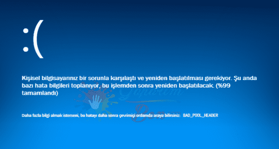 Mavi Ekran Hatası Çözümü