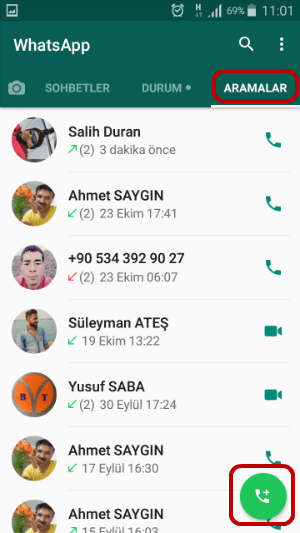 WhatsApp Gurup konferans Araması