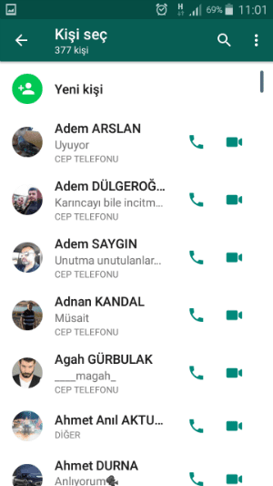 WhatsApp Gurup konferans Araması