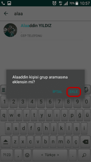 WhatsApp Gurup Araması