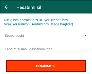 WhatsApp Hesap Silme Nasıl Yapılır