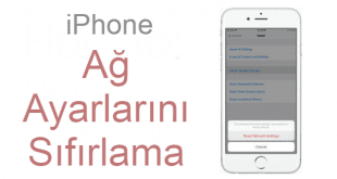 iPhone Ağ Ayarlarını Sıfırlama