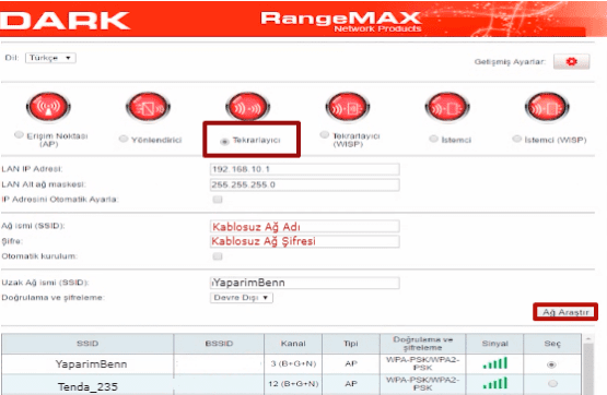 Dark RangeMAX WRT350 Router Kurulumu