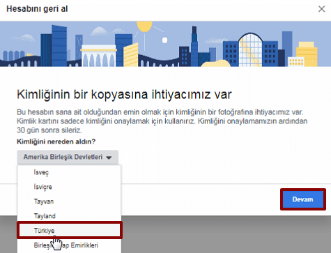 Facebook kimlik doğrulama veya facebook kimlik gönderme olarak bilinen facebook kimlik ibrazı nasıl yapılır.