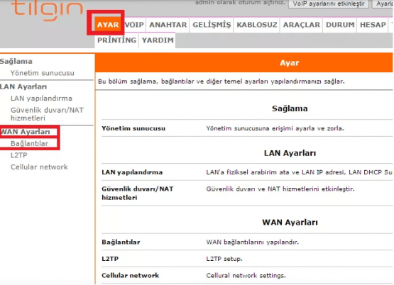 Tılgın HG1311 Modem Kurulumu Nasıl Yapılır