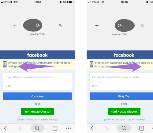 iPhone için Chrome Yeni Sekme ve Sekme Kapatma Hareketi
