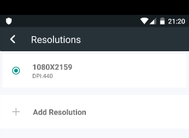 Android'de Sanal Makine Çözünürlüğü