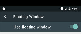 Android Sanal Makine Floating Window Ayarları