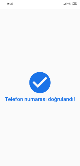 Google Duo Hesap Doğrulama Adımı