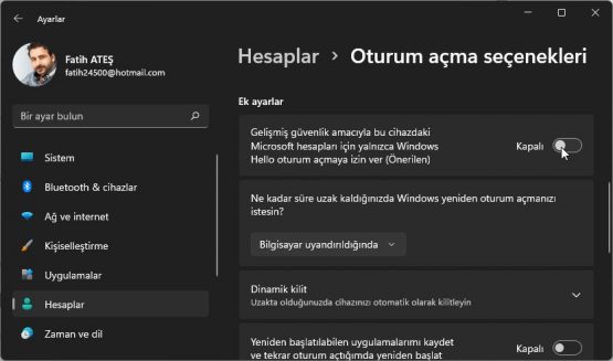 Windows 11 PIN nasıl kaldırılır